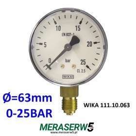 WIKA KFM M63R/111.10.063   0-25BAR